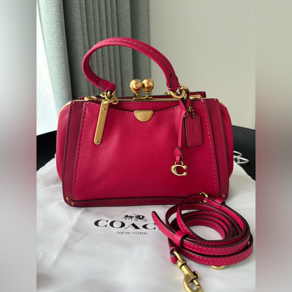 COACH Kisslock Dreamer 21 Bag in Red - Picture 2 of 16